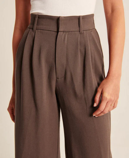 Pantalon Taille Haute Et Ample