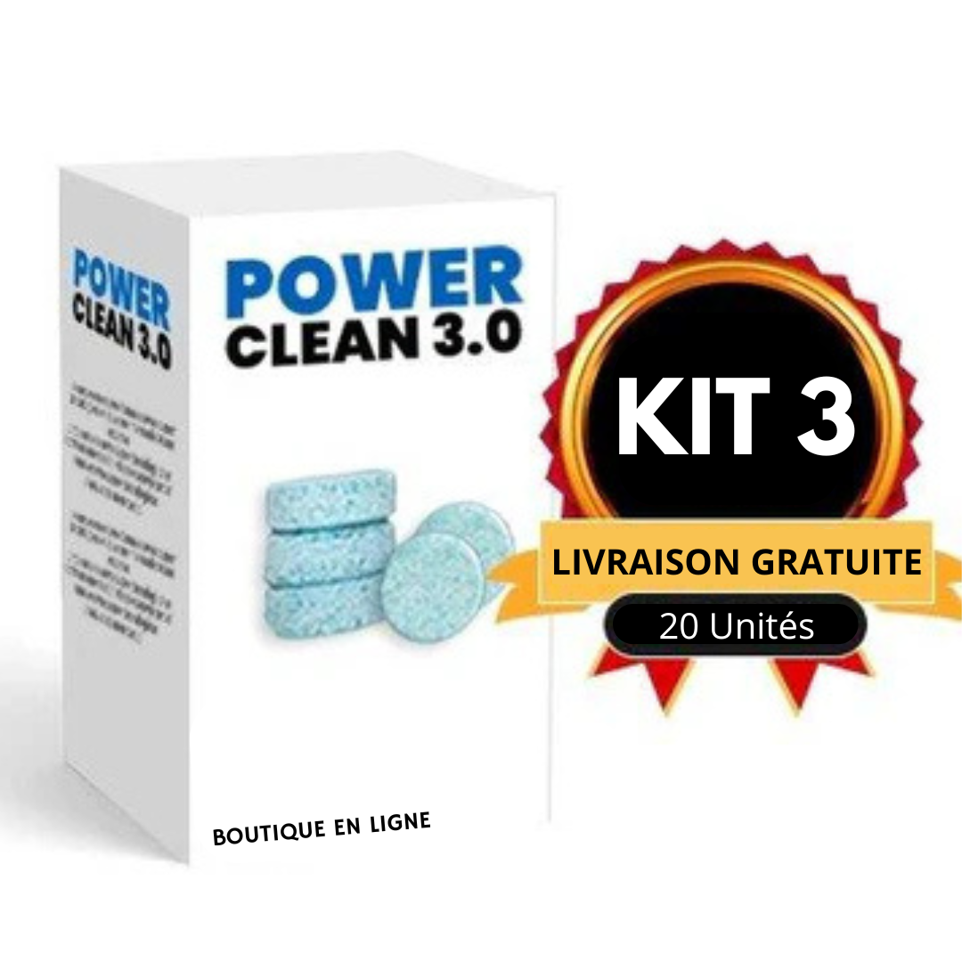 Power Clean 3.0 - Tablettes de Nettoyage Profond pour Graisse, Rouille et Taches !