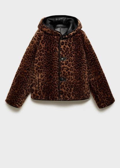 Reversible leopard-print jacket