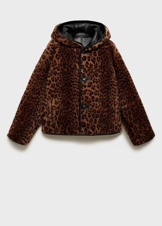 Reversible leopard-print jacket - Lisbon