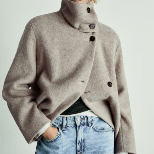 Turtleneck wool coat - Copenhagen