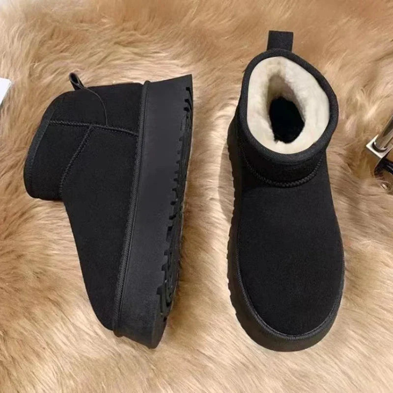 Suede Fur Boots Daisy