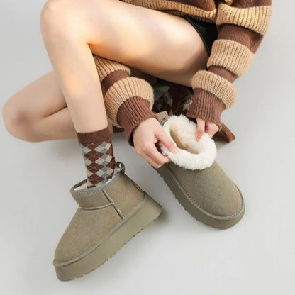 Suede Fur Boots Daisy