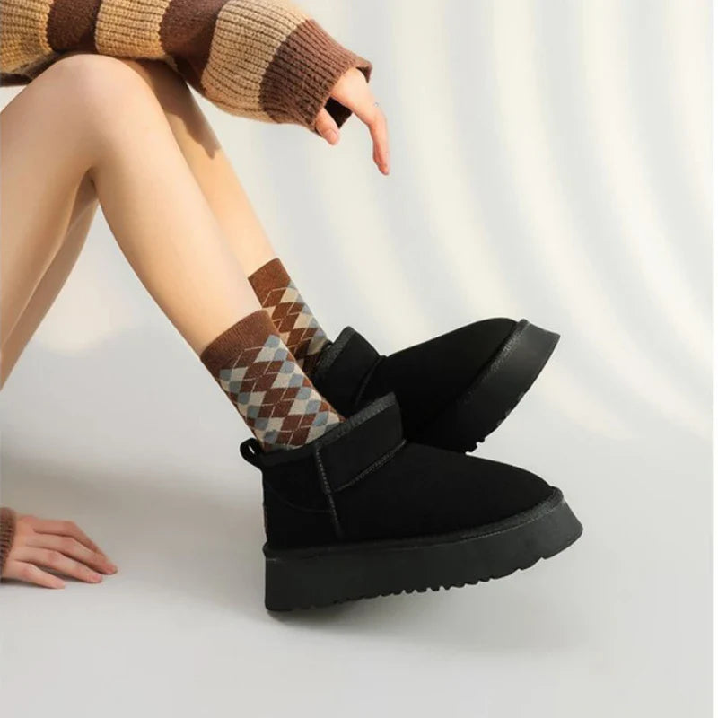 Suede Fur Boots Daisy