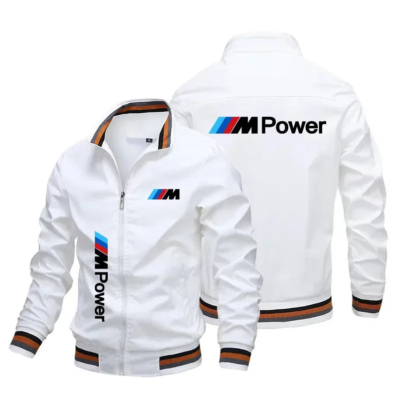 Veste de moto avec logo M Power pour homme