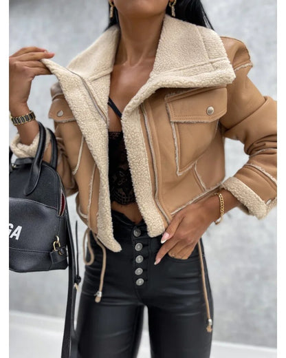 Veste Élégante En Cuir