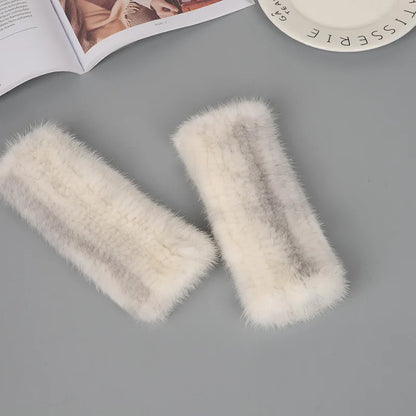 Mink Fur Knitted Gloves Beatrice