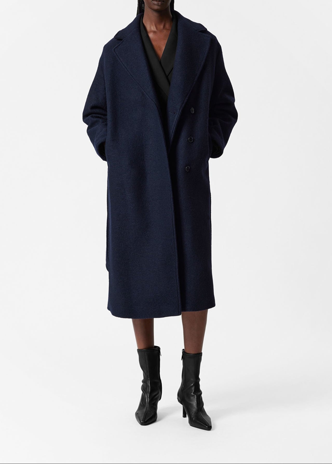 Voluminous Belted Wool Coat