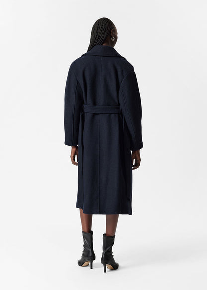 Voluminous Belted Wool Coat