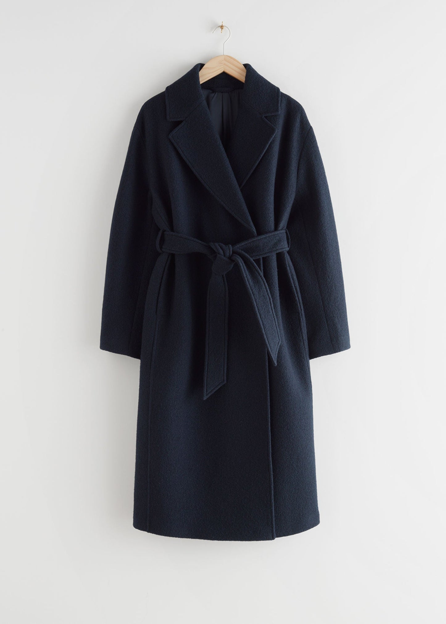 Voluminous Belted Wool Coat