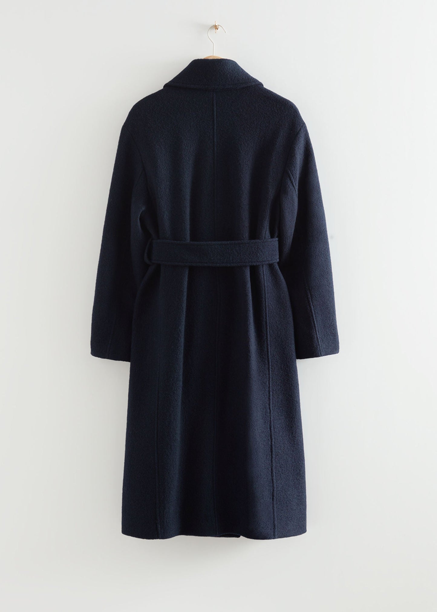 Voluminous Belted Wool Coat